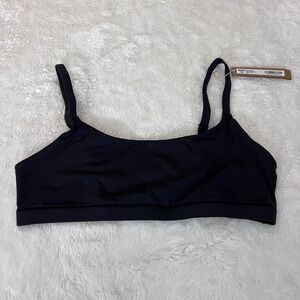 SKIMS Womens Fits Everybody Scoop Bralette Onyx Black Size Large BR-SCN-2025 NWT